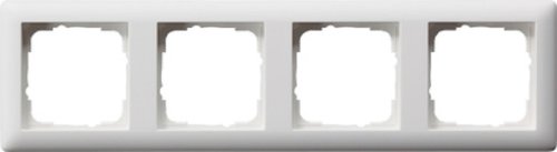 Рамка универсальная Gira Standard55 4-м. белый матовый картинка